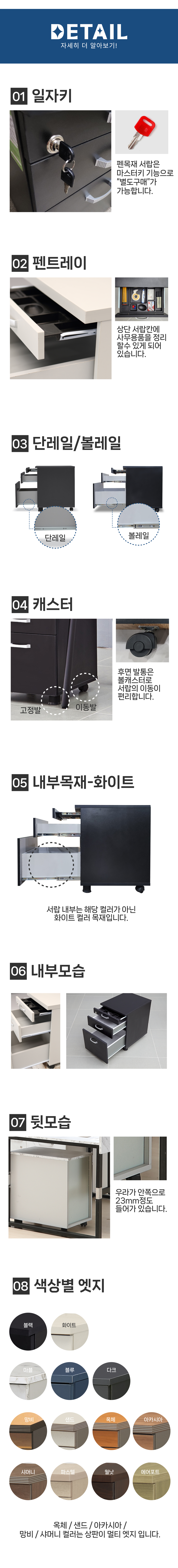 토파스 펜목재서랍 단레일 특징과 내구성 안내